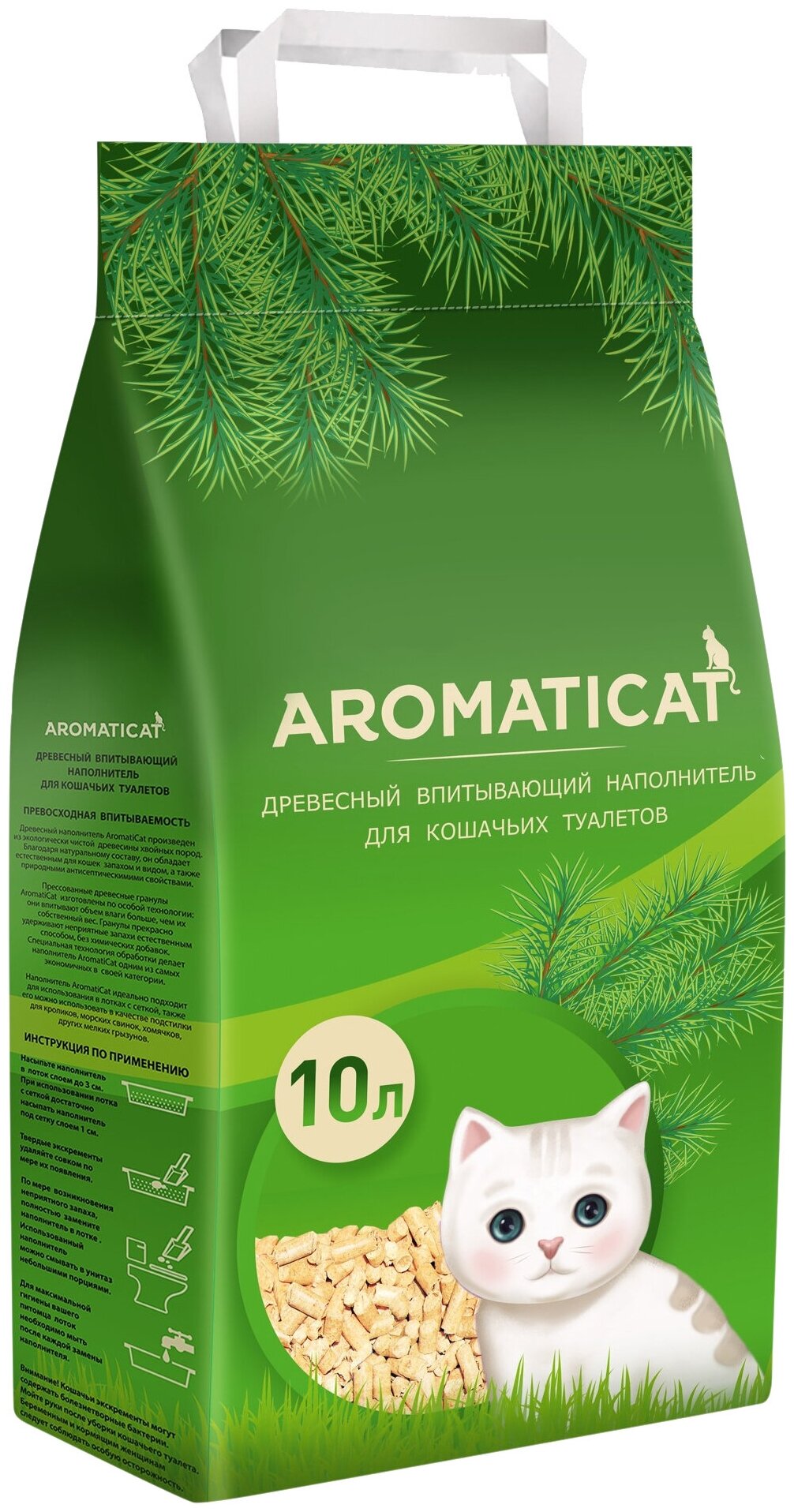 Наполнитель Aromaticat Древесный впитывающий 6кг 10л