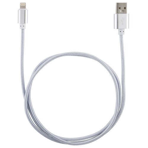 Кабель Energy ET-01, USB - Lightning, 1 м, серебро