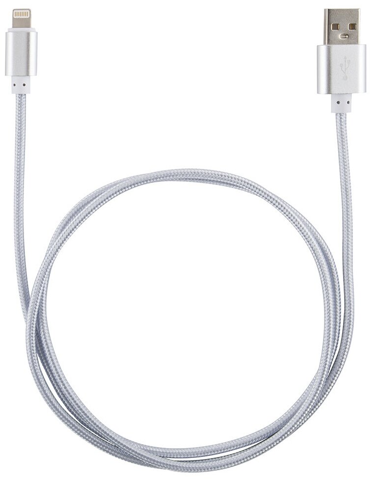 Кабель Energy ET-01 USB/Lightning серый NRG - фото №1