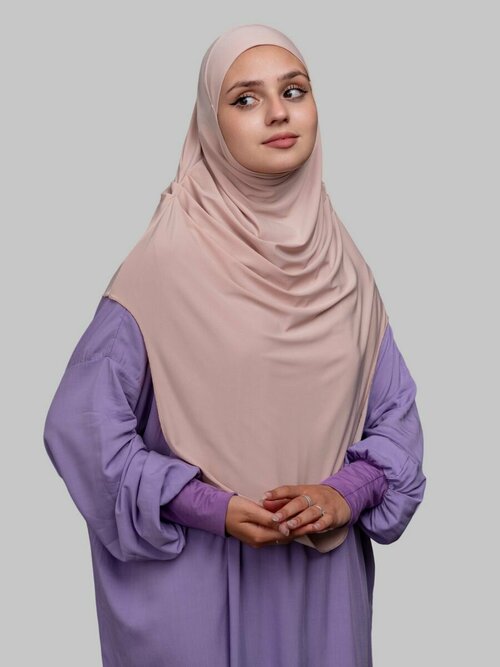 Хиджаб , размер 50/60, бежевый