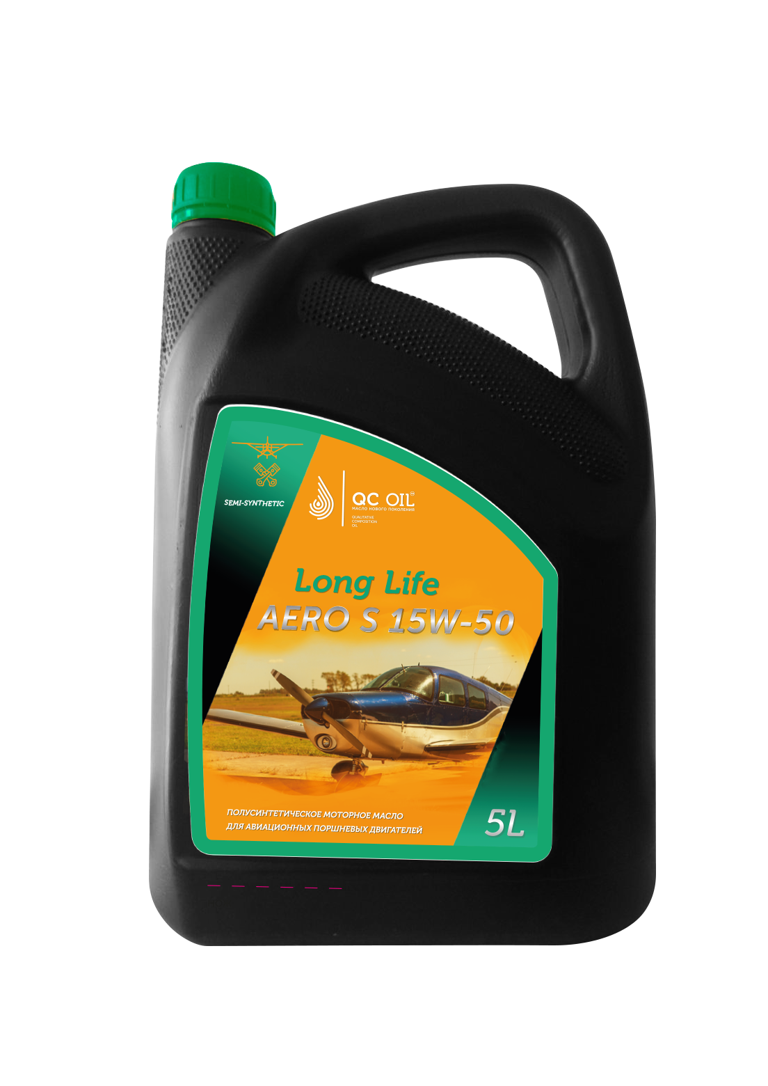 Авиационное моторное масло AERO S 15W-50 QC OIL Long Life 5л полусинтетическое металлоплакирующее