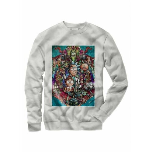 Свитшот Mewni-Shop, размер 46, мультиколор
