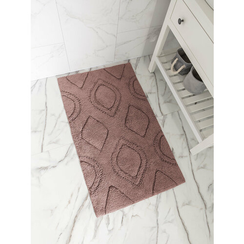 Коврик универсальный DeNASTIA 60x100см, 100% хлопок, цвет какао M111312 коричневый, какао