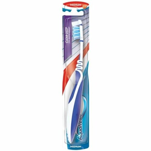 Зубная щетка Aquafresh Макс-Актив, средняя, Clean Deep (374033U1V/P384333U1V/P384333U2V)