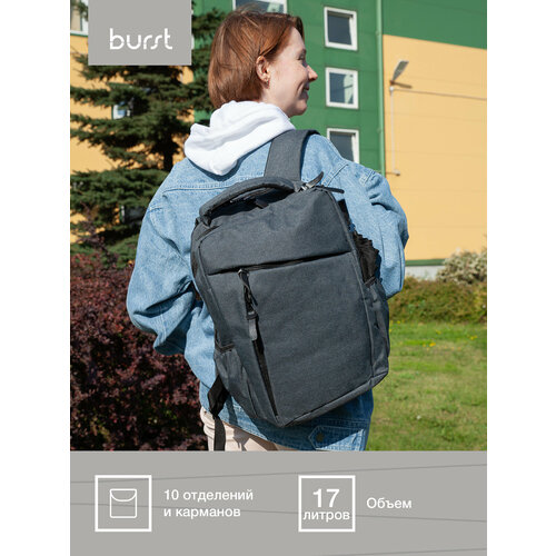 Рюкзак для ноутбука Burst, темно-серый рюкзак для ноутбука burst синий