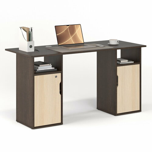 Стол письменный БАНГА-71 венге-дуб молочный