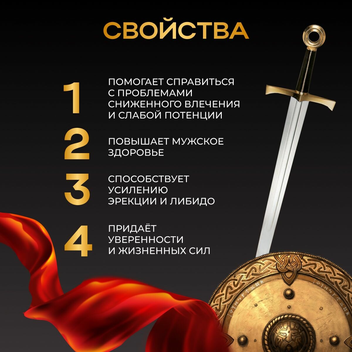 Изображение Мужской Возбудитель для потенции Ares apec, блистер 20 капсул
