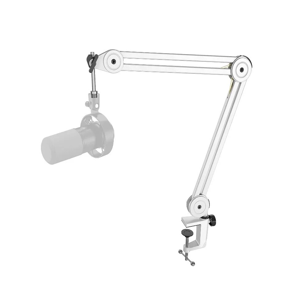 Микрофонная стойка / Пантограф для микрофона Fifine Boom Arm BM63 (White) — фото 1