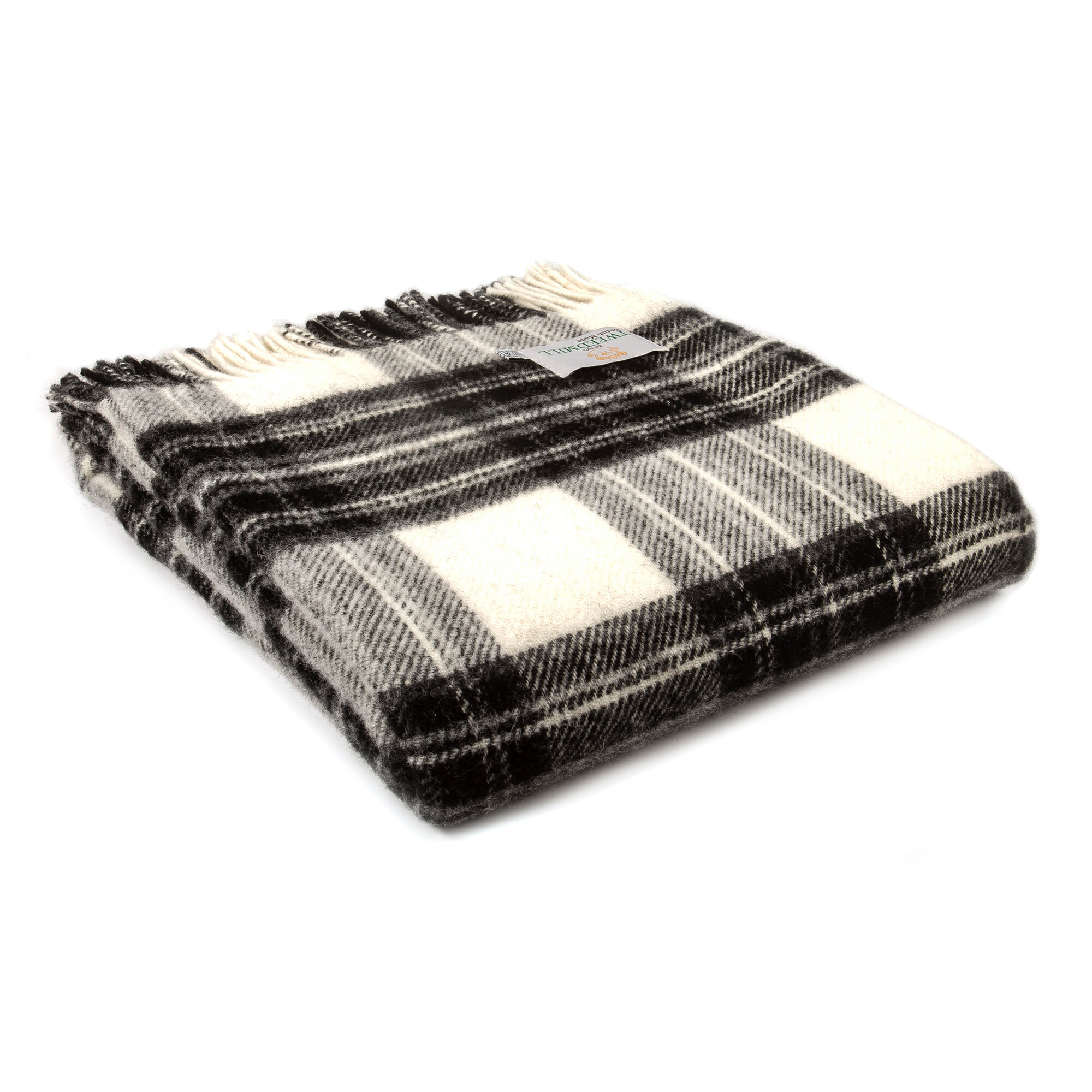 Шотландский 100% шерстяной плед Tweedmill (Великобритания) Tartan - Grey Dress Stewart. Произведено в Великобритании.