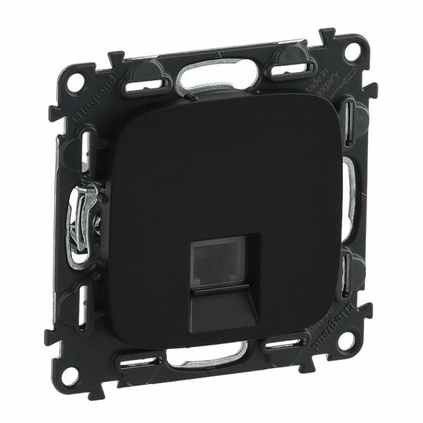 Legrand Valena ALLURE DIY Антрацит Розетка ТЛФ 1-ая (RJ11) 753948