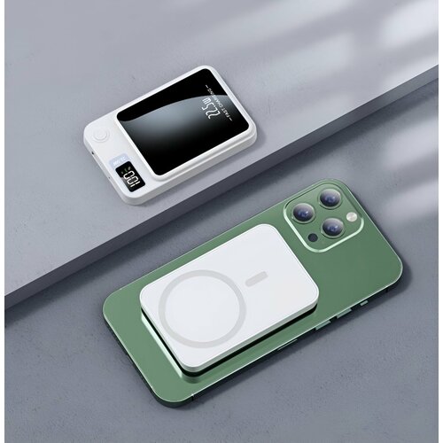 Powerbank Magsafe c подставкой повербанк с беспроводной зарядкой MagSafe Battery Pack 5000 мАч 872₽