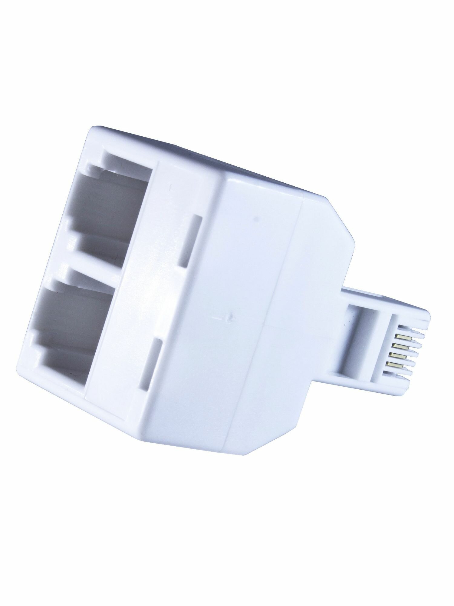 Переходник телефонный со штекера на 2 гнезда RJ-11
