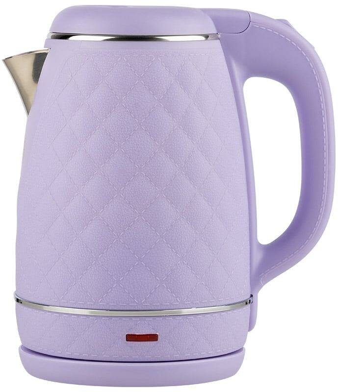 Электрический чайник HOMESTAR HS 1007  107006  объем 1 7 л  мощность 1500 Вт  фиолетовый