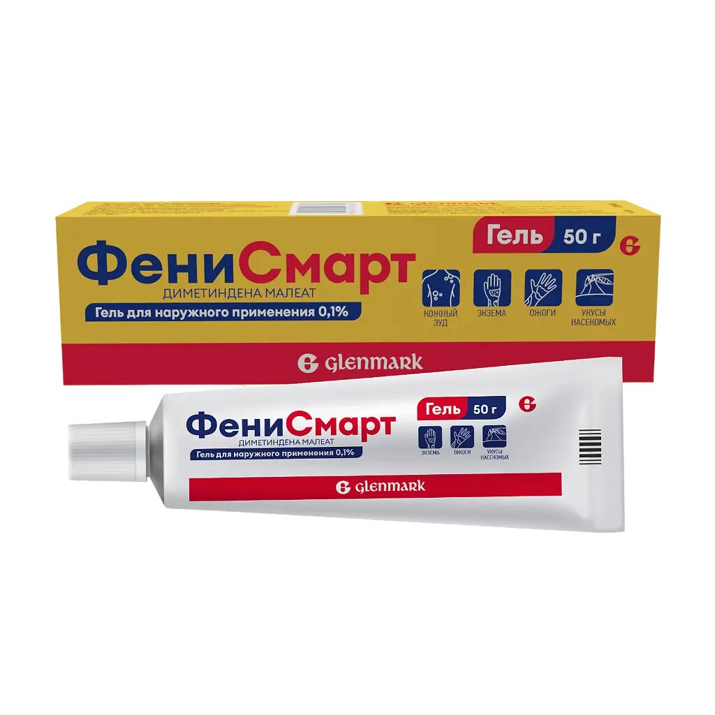 Фенисмарт гель для наружного применения 01 % 50 г 1 шт