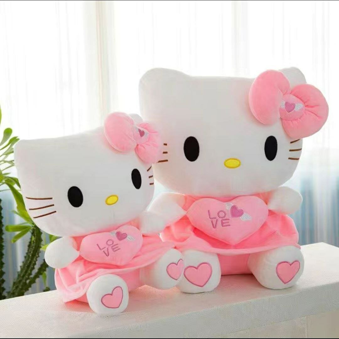 Мягкая игрушка "Hello Kitty" большая мягкая - лучший подарок для детей и девочек 40 см