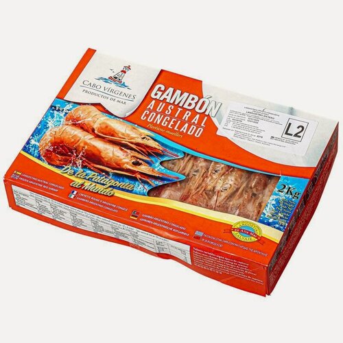 Изображение товара Креветки дикие аргентинские с головой L2 21/30 2кг