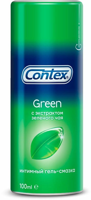 Гель-смазка интимная `CONTEX` Green (с антиоксидантами) 100 мл