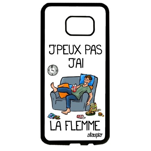 фото Чехол на мобильный samsung galaxy s7 edge, "не могу - мне лень!" шутка симуляция utaupia