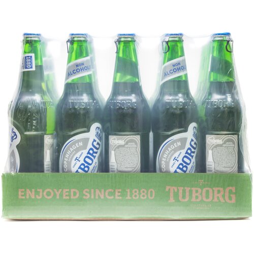 Пиво безалкогольное светлое Tuborg Non-Alco 0.48 л , 20 шт.