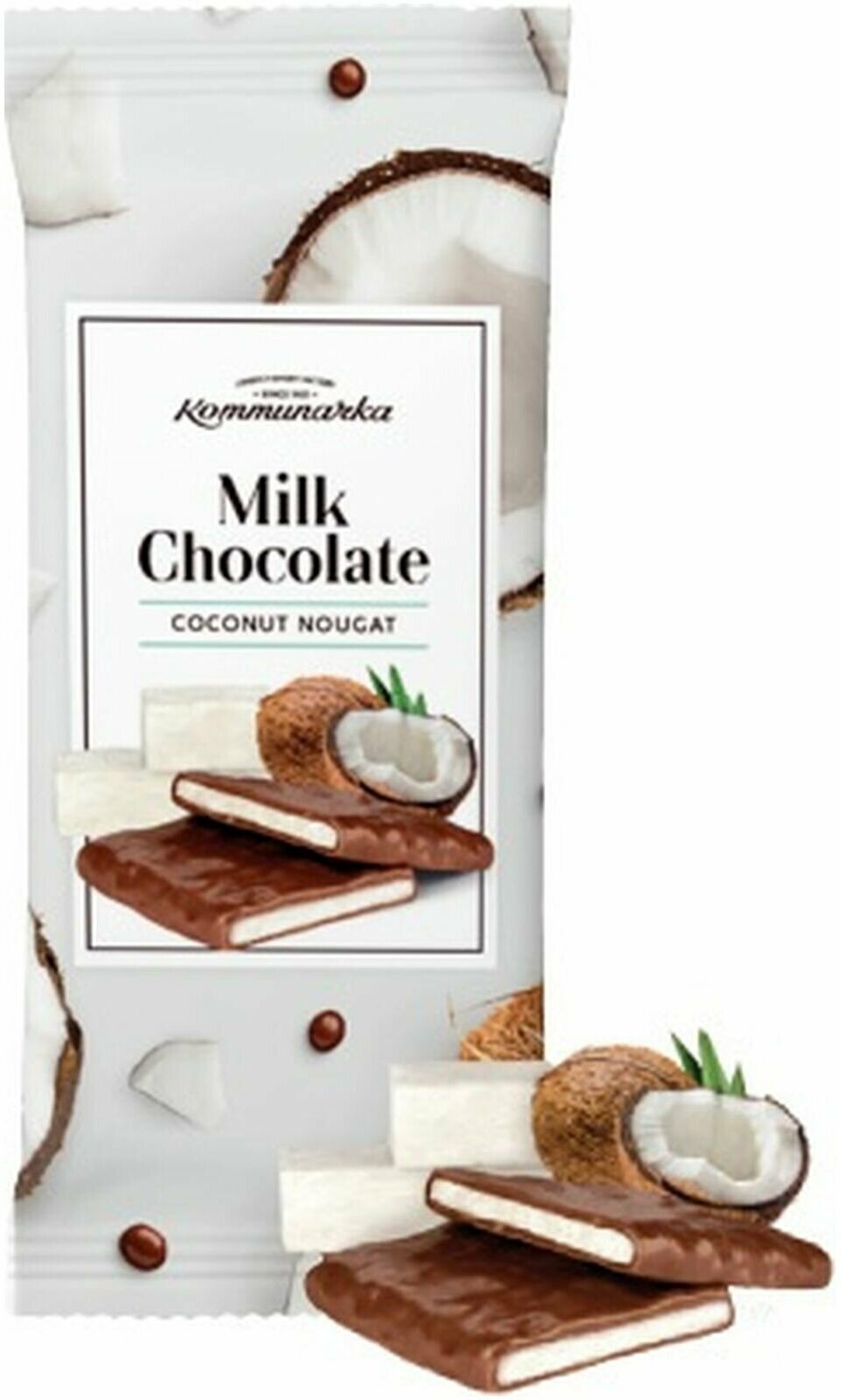 Коммунарка Шоколад молочный с кокосовой нугой, 80 г, 6 шт - фотография № 3