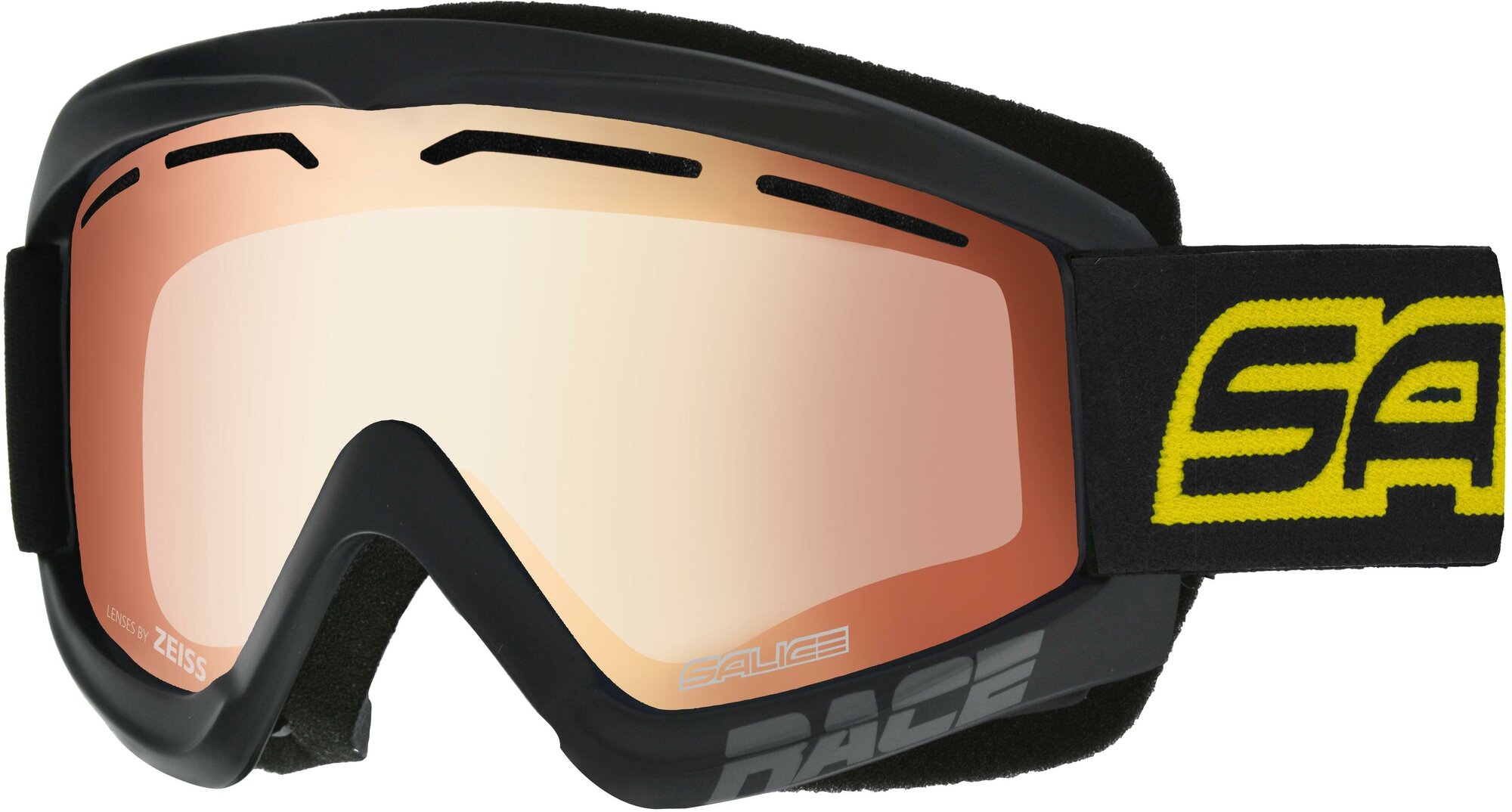 Очки горнолыжные Salice 969DARWFV BLACK-YELLOW RW CLEAR