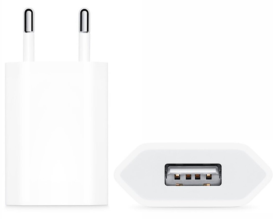 Сетевое зарядное устройство APPLE , USB, белый - фото №7