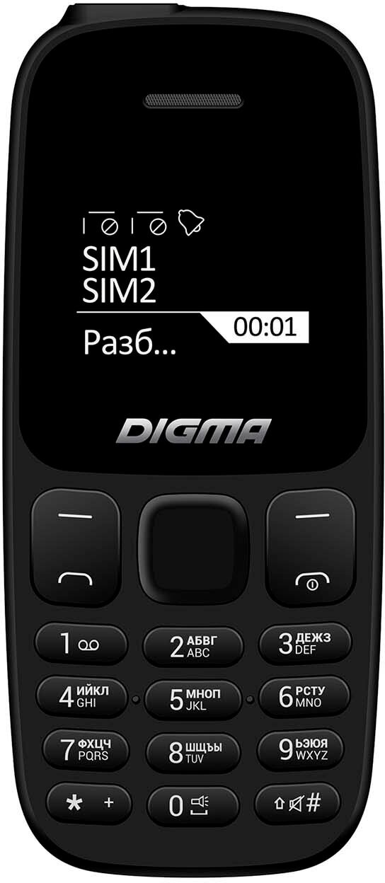 Мобильный телефон Digma Linx A106 Black (LT1065PM)