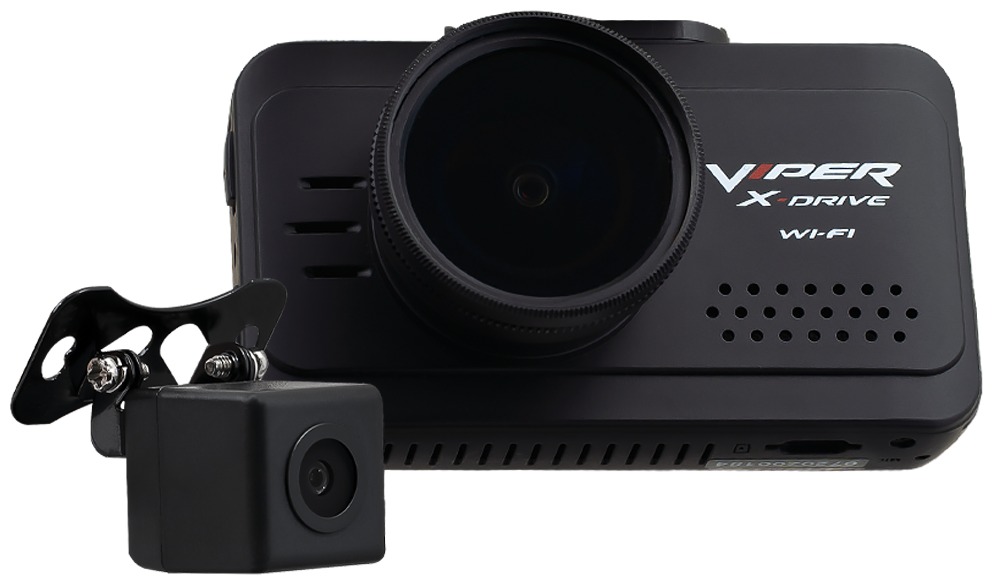 Видеорегистратор с задней камерой Viper X-DRIVE DUO Wi-Fi с GPS/ГЛОНАСС