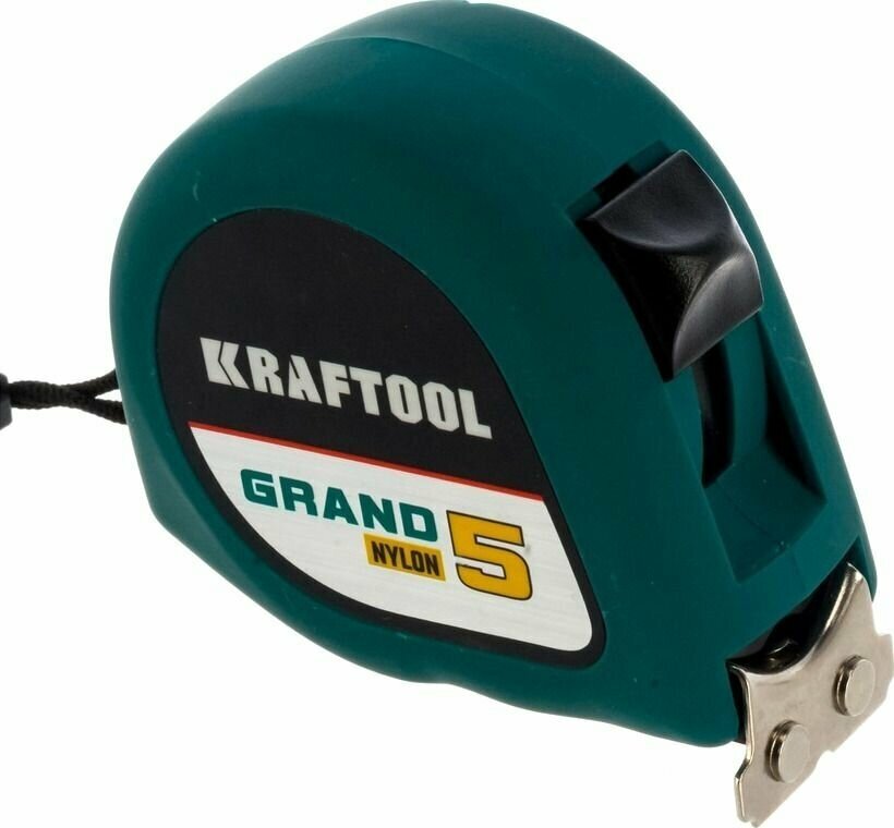 KRAFTOOL Grand Рулетка обрезиненный пластиковый корпус, 5м/25мм 34022-05-25