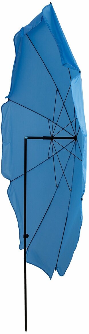 Зонт пляжный "оптима 20" с регулировкой по высоте и наклону купола, диаметр купола d 2,2 м., высота 2,3 м., синий / для сада - фотография № 3