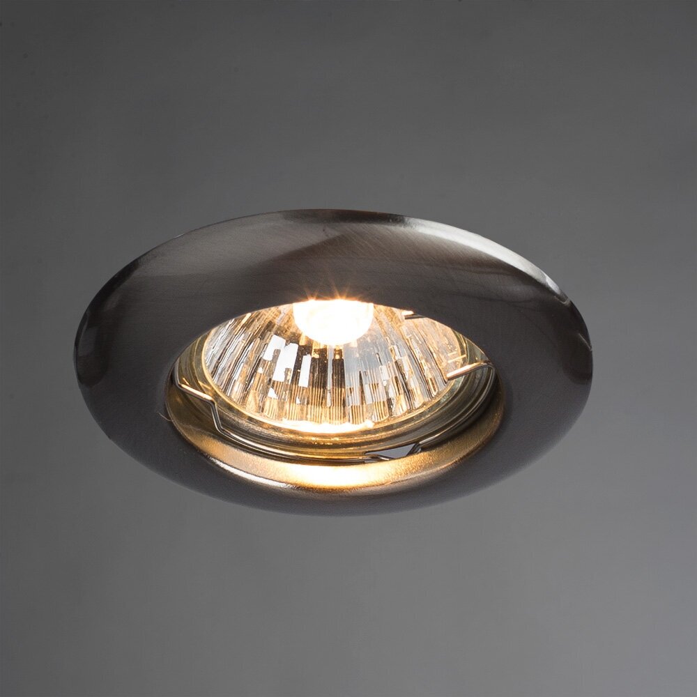 Arte Lamp A1203PL-1SS, GU10, 50 Вт, 3000, нейтральный белый, цвет арматуры: серебристый, цвет плафона: серебристый - фотография № 9