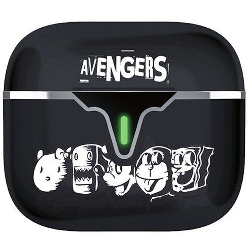 Наушники Qumo LiFE Avengers ВТ 0101 беспроводные, вкладыши, с микрофоном, TWS, Bluetooth, черный