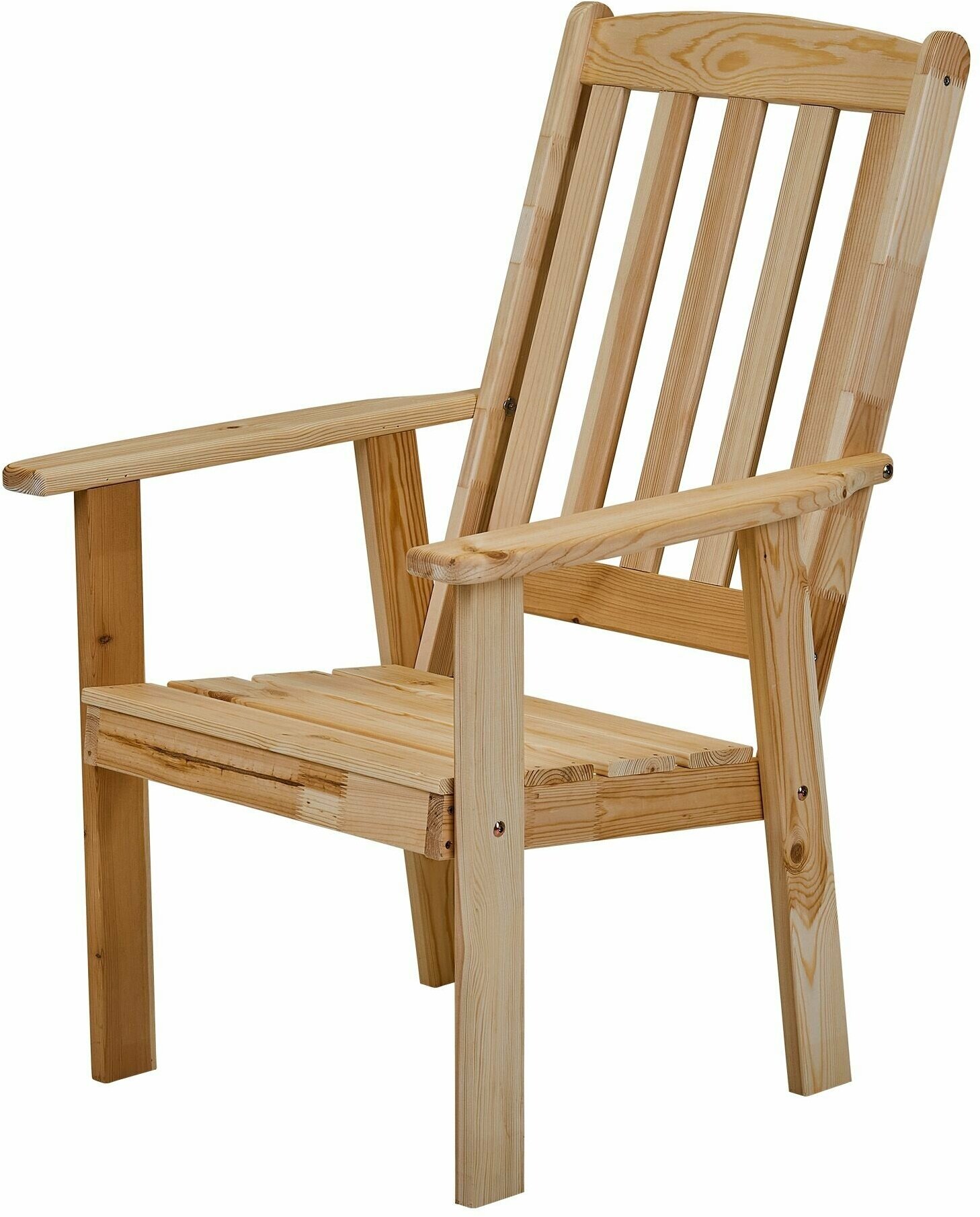 Кресло деревянное для сада и дачи с высокой спинкой, розенборг