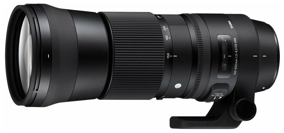 Объектив Sigma AF 150-600mm f/5.0-6.3 DG OS HSM Contemporary Nikon F, черный