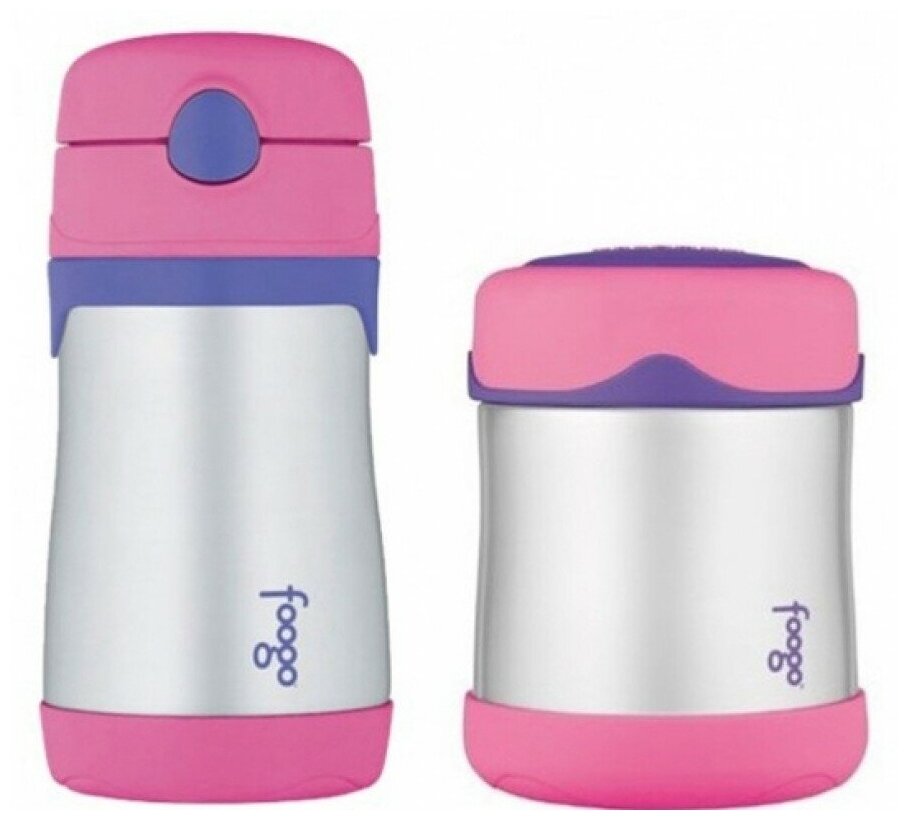 Термос Thermos Foogo B3000+BS535 BL, голубой/желтый - фото №4