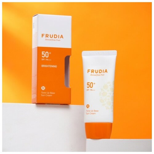 Cолнцезащитная тональная крем-основа FRUDIA Tone Up Base Sun Cream, SPF50, 50 г