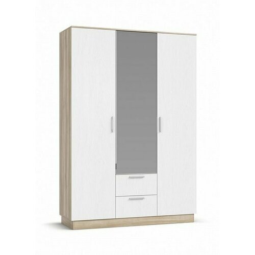 Шкаф для одежды РИМ-150 распашной цвет сономабелый снег 150x55x224 см 21999₽