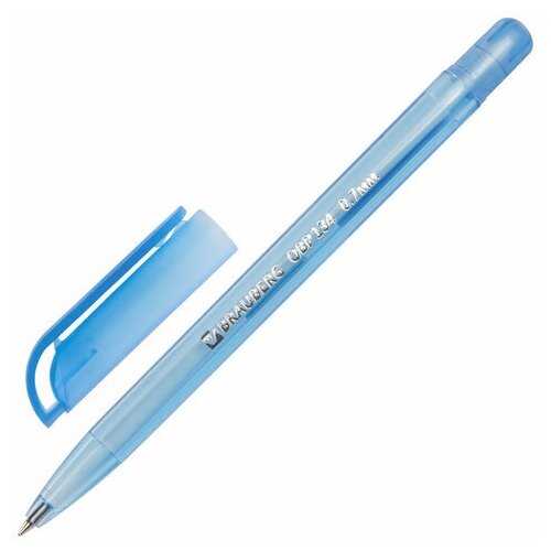 Ручка шариковая Brauberg Olive Pen Tone (0.35мм, синий цвет чернил, масляная основа) 1шт. (142710)
