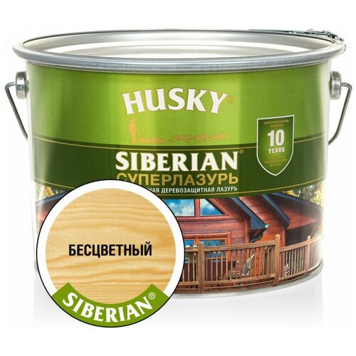 Антисептик HUSKY Siberian бесцветный 9 л полуглянцевый