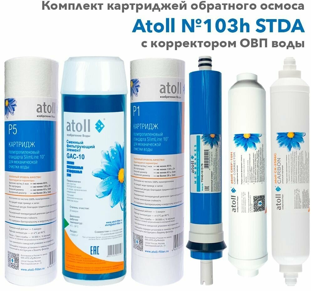 Набор картриджей atoll №103h STDA (для A-675h)