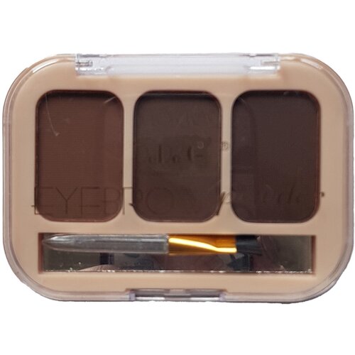 Палетка теней для бровей DoDo Girl Eyebrow Powder BP003, 3 оттенка, набор 01