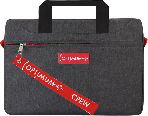 Папка для документов Optimum Crew, фактура матовая, серый