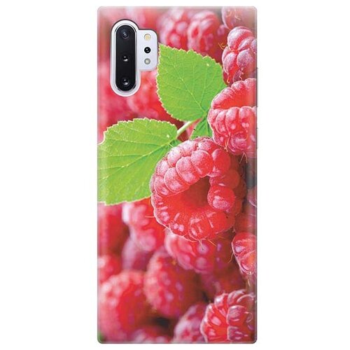 фото Ультратонкий силиконовый чехол-накладка для samsung galaxy note 10+ с принтом "малинка" gosso