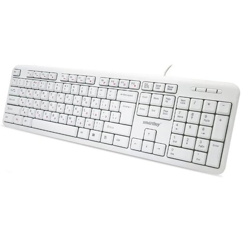 Клавиатура проводная SmartBuy ONE 210 мембранная 13 м цвет белый 69200₽