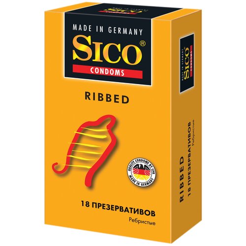 Презервативы Sico Ribbed, 18 шт. презервативы sico ribbed 12 шт