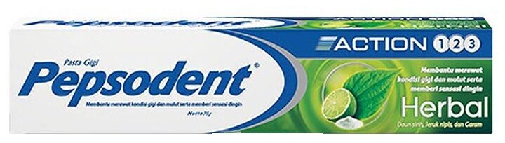 Pepsodent Зубная паста ACTION 123 HERBAL (Лечебные Травы), 75 гр