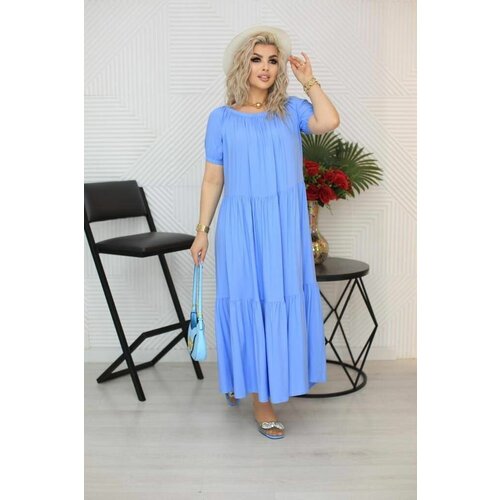Сарафан размер 56, голубой