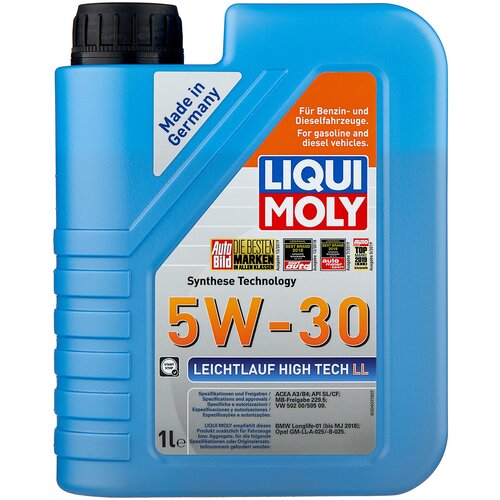 Синтетическое моторное масло LIQUI MOLY Leichtlauf High Tech LL 5W-30, 60 л