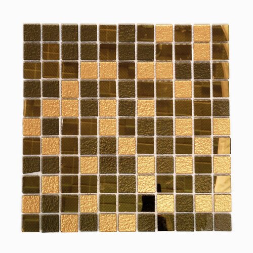 Плитка мозаика MIRO (серия Cerium №28), стеклянная плитка мозаика для ванной комнаты, для душевой, для фартука на кухне, 22 шт.