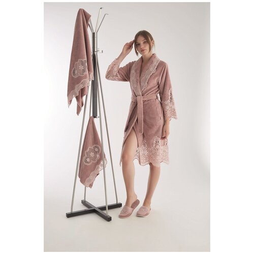 Халат Nusa, , размер 42-44, розовый